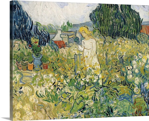 Mademoiselle Gachet in her garden at Auvers-sur-Oise | Great Big Canvas