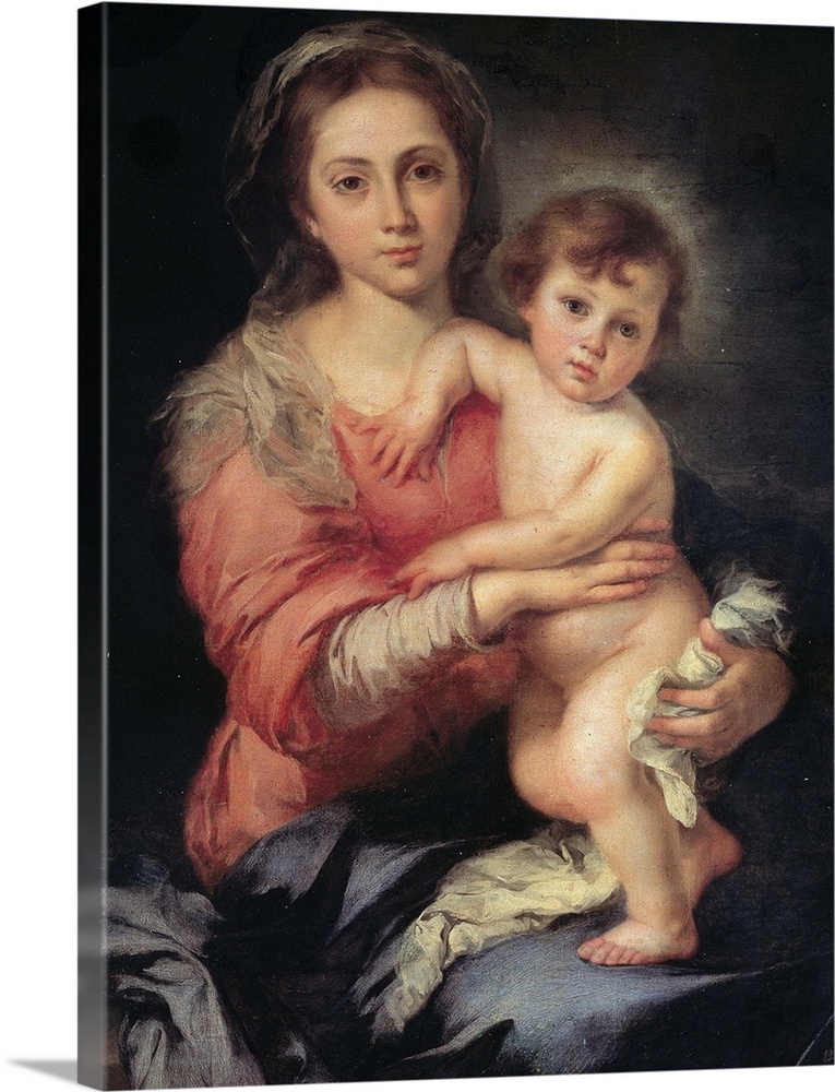 Murillo Bartolom Esteban, Madonna and Child, 1650 - 1655, 17th Century, oil on canvas, Italy, Tuscany, Florence, Palazzo P...