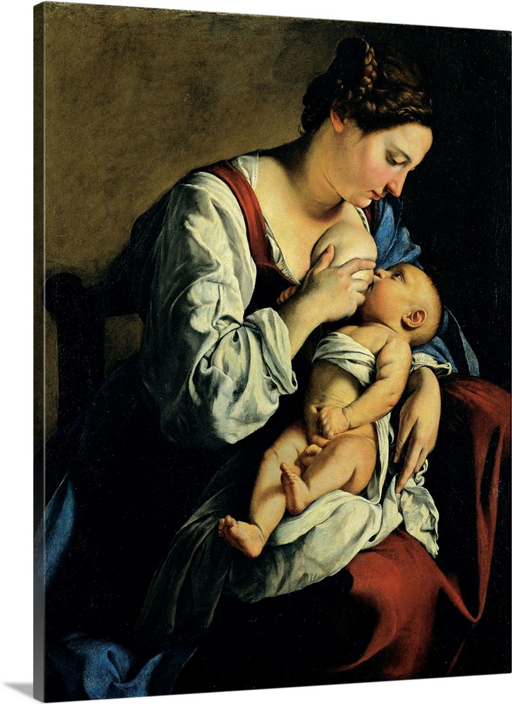 Gentileschi Orazio, Madonna and Child, 1609 - 1609, 17th Century, oil on canvas, Romania, Bucarest, Romania National Museu...