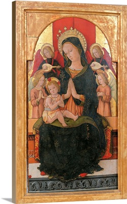 Madonna And Child Enthroned With Four Angels, By Pietro Alemanno, C. 1480.