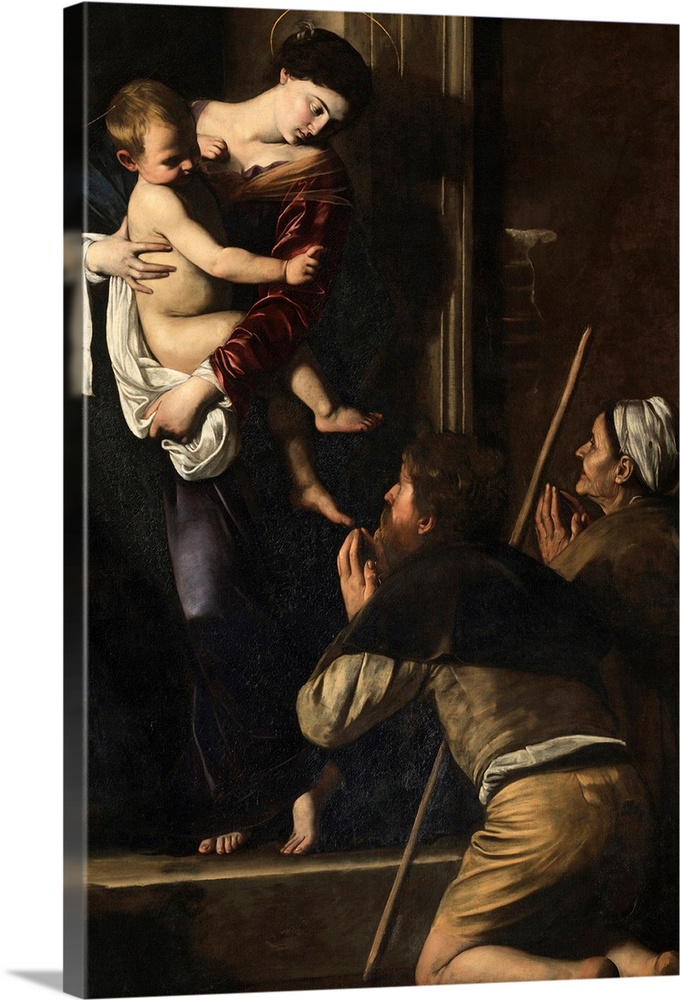 Madonna di Loreto, by Michelangelo Merisi known as Caravaggio, 1604 - 1606 about, 17th Century, oil on canvas, cm 260 x 15...
