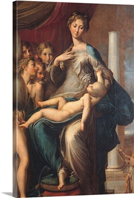 Madonna with the Long Neck, by Parmigianino c. 1534-1540. Uffizi Gallery, Florence