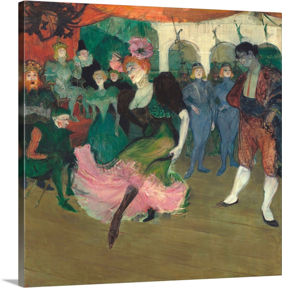 Marcelle Lender Dancing the Bolero in 'Chilperic', by Henri de Toulouse-Lautrec, 1895-96, French Post-Impressionism painti...