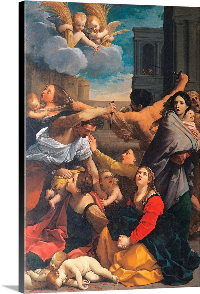 Massacre of the Innocents, by Guido Reni, 1611 about, 17th Century, oil on canvas, cm 268 x 170 - Italy, Emilia Romagna, B...
