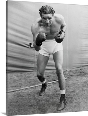 Max Baer, former World Heavyweight Champion at his training camp in Speculator, NY