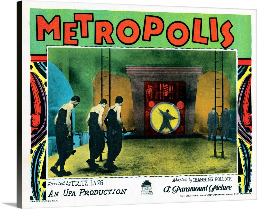 Metropolis, Lobbycard, 1927.
