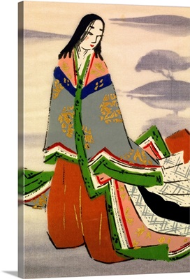 Minasaki Shikibu, Author of the Classic 'Tale of Genji,' Novel of Heian Period