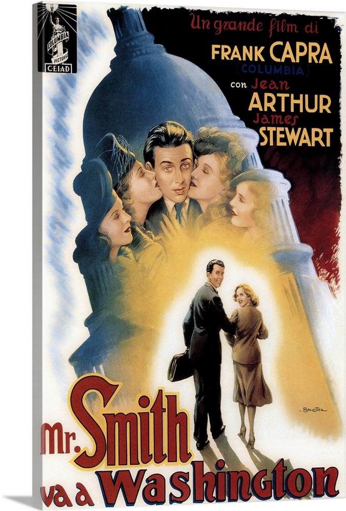 Mr. Smith Goes To Washington, (aka Mr. Smith Va A Washington), James Stewart, Jean Arthur, 1939.