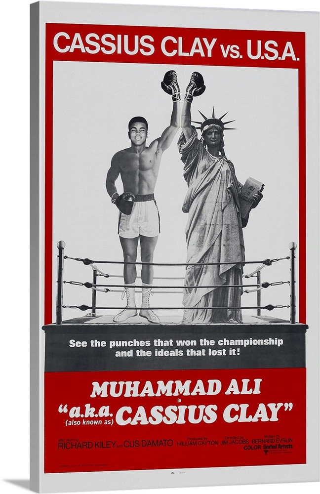 MUHAMMAD ALI A.K.A. CASSIUS CLAY, (aka A.K.A. CASSIUS CLAY), US poster art, Muhammad Ali, 1970