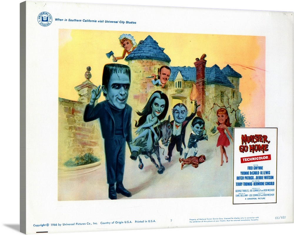 Munster, Go Home, From Left, Bottom, Fred Gwynne, Yvonne De Carlo, Al Lewis, Butch Patrick, Debbie Watson, Top, Hermione G...