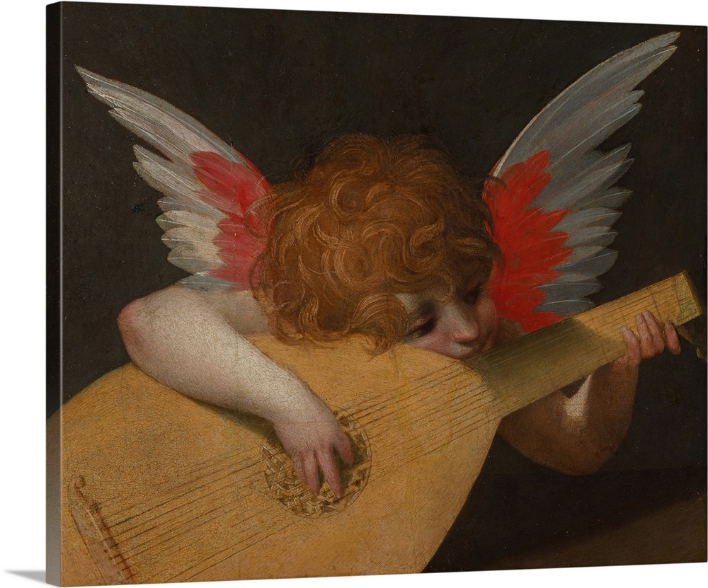 Musician Angel (Angelo musicante), by Rosso Fiorentino, 1521, 16th Century, oil on board