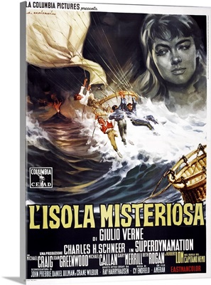 Mysterious Island, Italian Poster, 1961