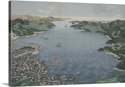 Nagasaki Harbor, by Kawahara Keiga, c. 1800-50
