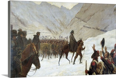 Napoleon Bonaparte Crossing the Alps. end 19th c.