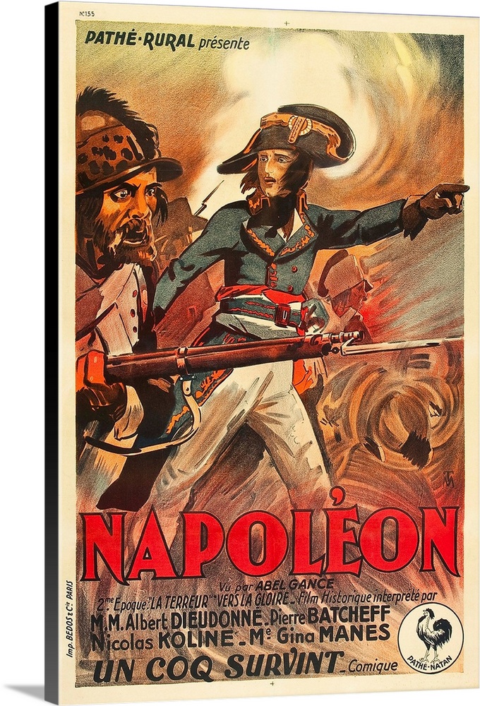 Napoleon, French Poster Art, Albert Dieudonne, 1927.