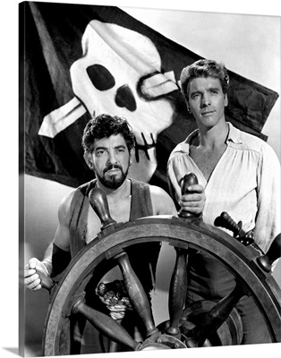 Nick Cravat and Burt Lancaster in The Crimson Pirate - Vintage Publicity Photo