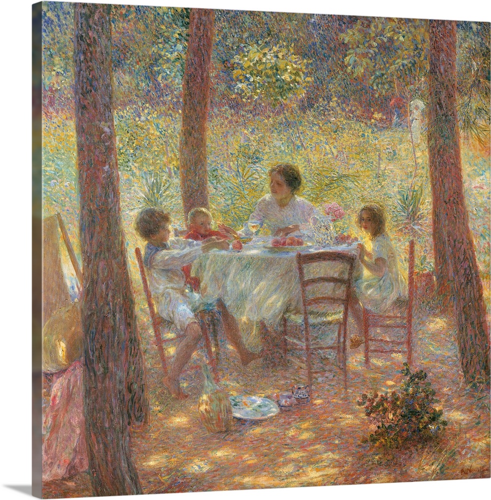 Noon, by Plinio Nomellini, 1912 about, 20th Century, oil on canvas, cm 198 x 198 - Italy, Tuscany, Florence, Palazzo Pitti...