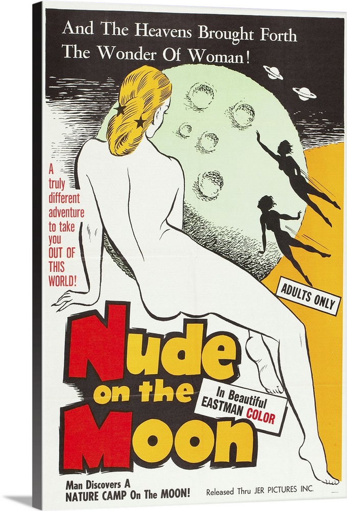 Nude on the Moon - Vintage Movie Poster