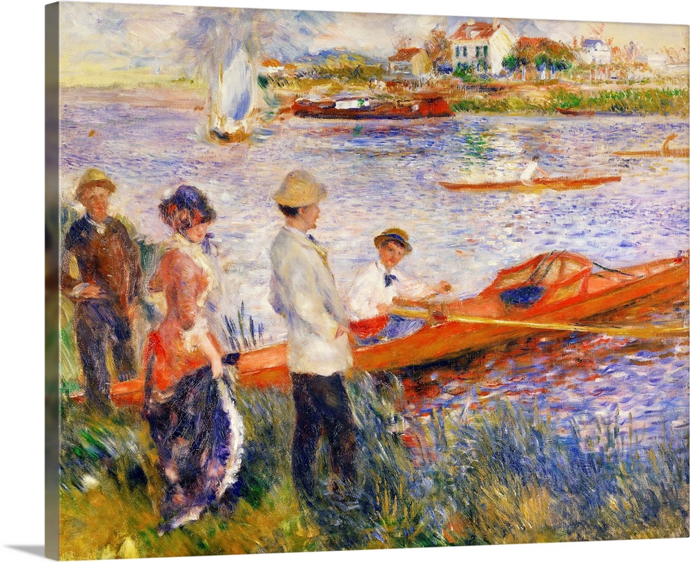 1131 , Pierre Auguste Renoir (1841-1919), French School. Oarsmen at Chatou. 1879. Oil on canvas.
