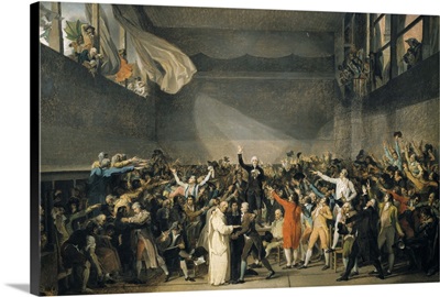 Oath of the Tennis Court.(Jeu de Paume), June 20, 1789. French Revolution
