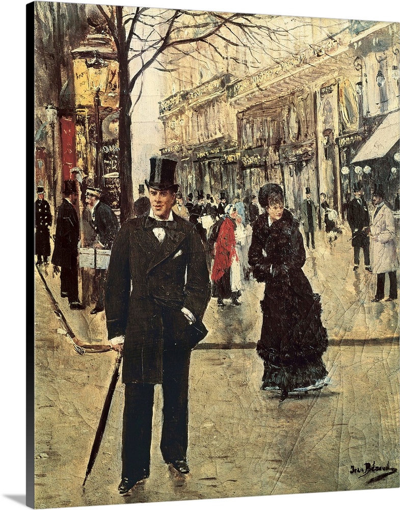 BERAUD, Jean (1849-1935). On the Boulevard. 1895. Modernism. Oil on canvas. FRANCE. Paris. Musee Carnavalet (Carnavalet Mu...