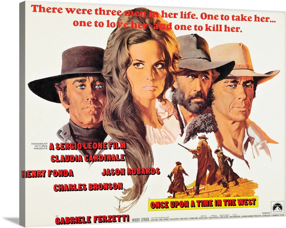 Once Upon A Time In The West, (AKA C'Era Una Volta Il West), Top From Left: Henry Fonda, Claudia Cardinale, Jason Robards ...