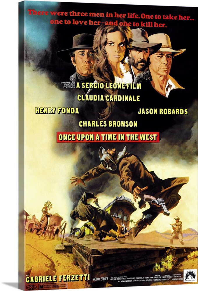 Once Upon A Time In The West (AKA C'Era Una Volta Il West), Top From Left: Henry Fonda, Claudia Cardinale, Jason Robards, ...