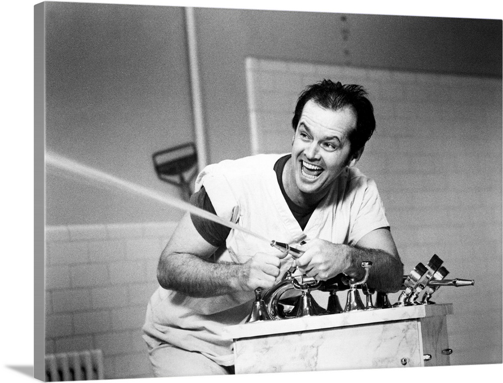 One Flew Over The Cuckoo's Nest, Jack Nicholson, 1975.