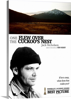 One Flew Over The Cuckoo's Nest, Jack Nicholson On Poster Art, 1975