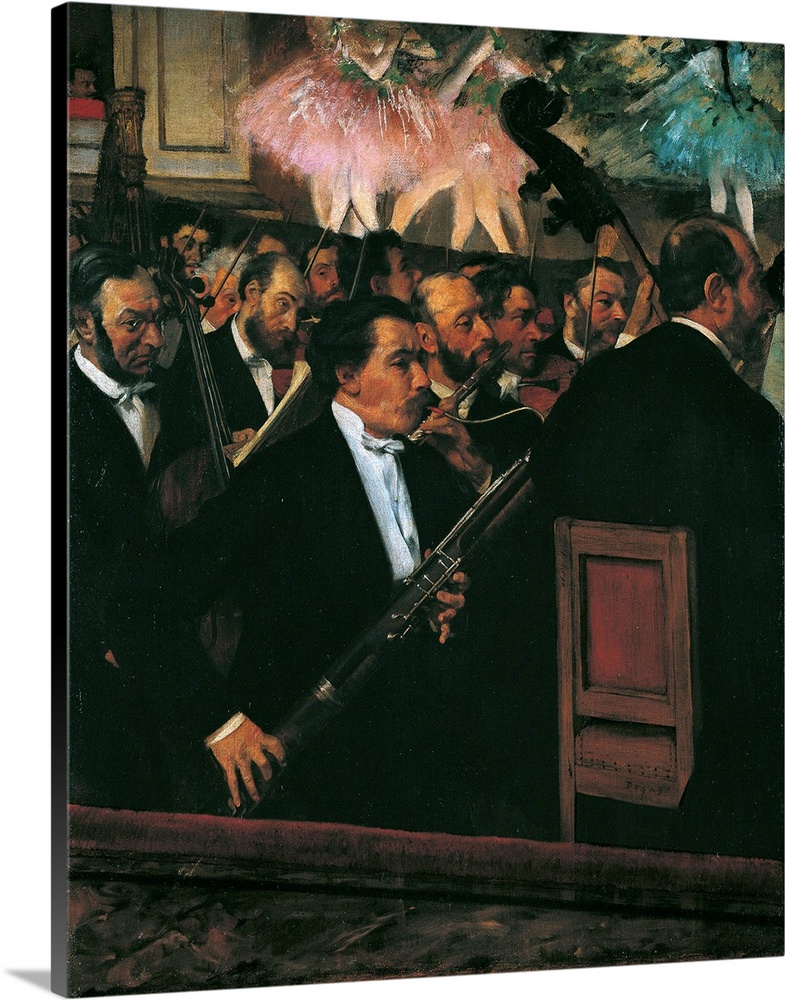 The Orchestra at the Opera House, by Edgar Degas, 1868 - 1869, 19th Century, oil on canvas, cm 56,5 x 46 - France, Ile de ...