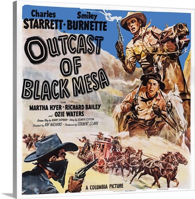 Outcast Of Black Mesa - Vintage Movie Poster, 1950