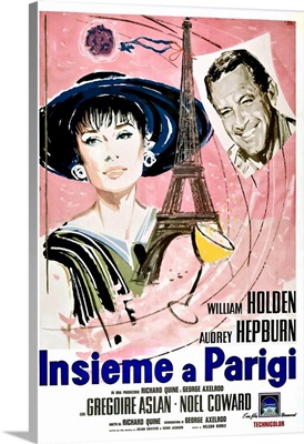 Paris When It Sizzles, Italian Poster Art, 1964
