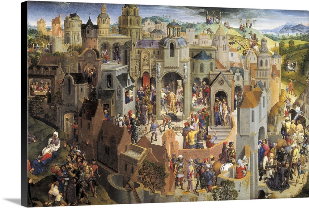 MEMLING, Hans (1433-1494). Passion of the Christ. 1840. Flemish art. Oil on wood. ITALY. Turin. Galleria Sabauda (Sabauda ...