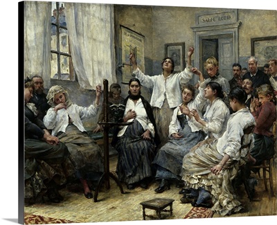 Patients in a State of Fascination at La Charite Hospital, Paris, 1889