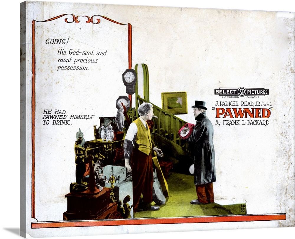 Pawned, 1922 Solid-Faced Canvas Print