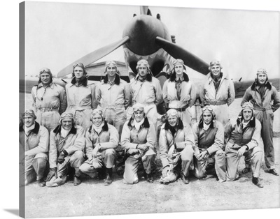 Pilots Of Flying Tigers, American Volunteers Flying And Fighting In China In March 1942