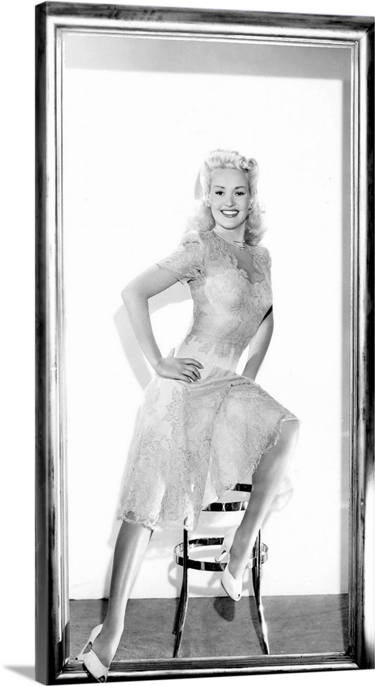 Pin Up Girl, Betty Grable, 1944 Stretched Canvas Print