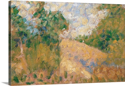 Pink Landscape, by Georges Seurat, 1886. Musee d'Orsay, Paris, France