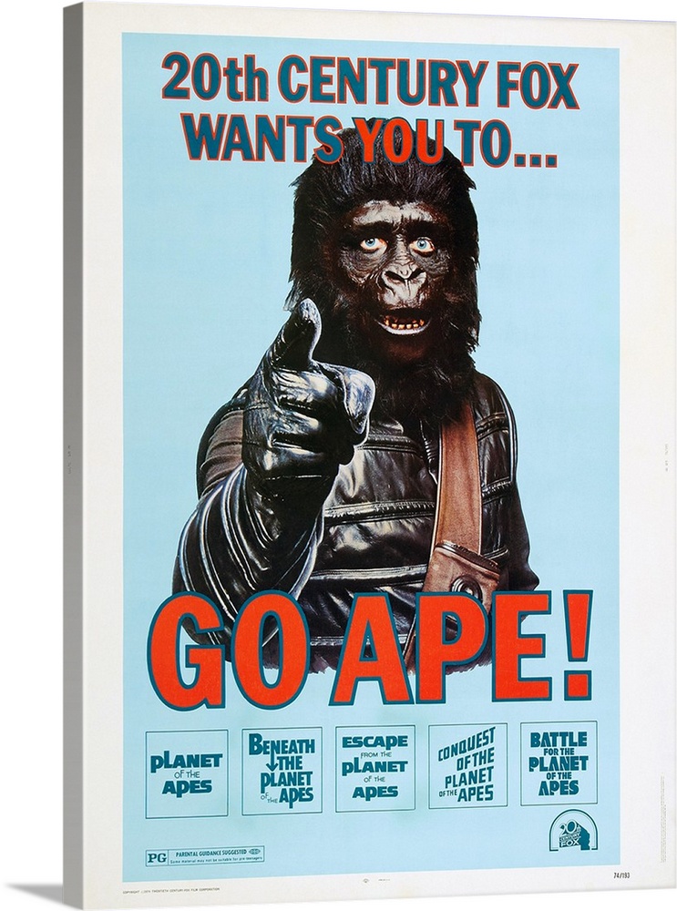 Escape Planet Of The Apes Vintage Large Movie Poster Art Print A0 A1 A2 A3 A4 