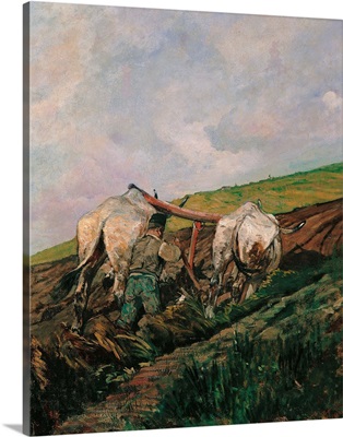 Ploughing, by Giovanni Fattori, 1880-1882, Milan, Italy
