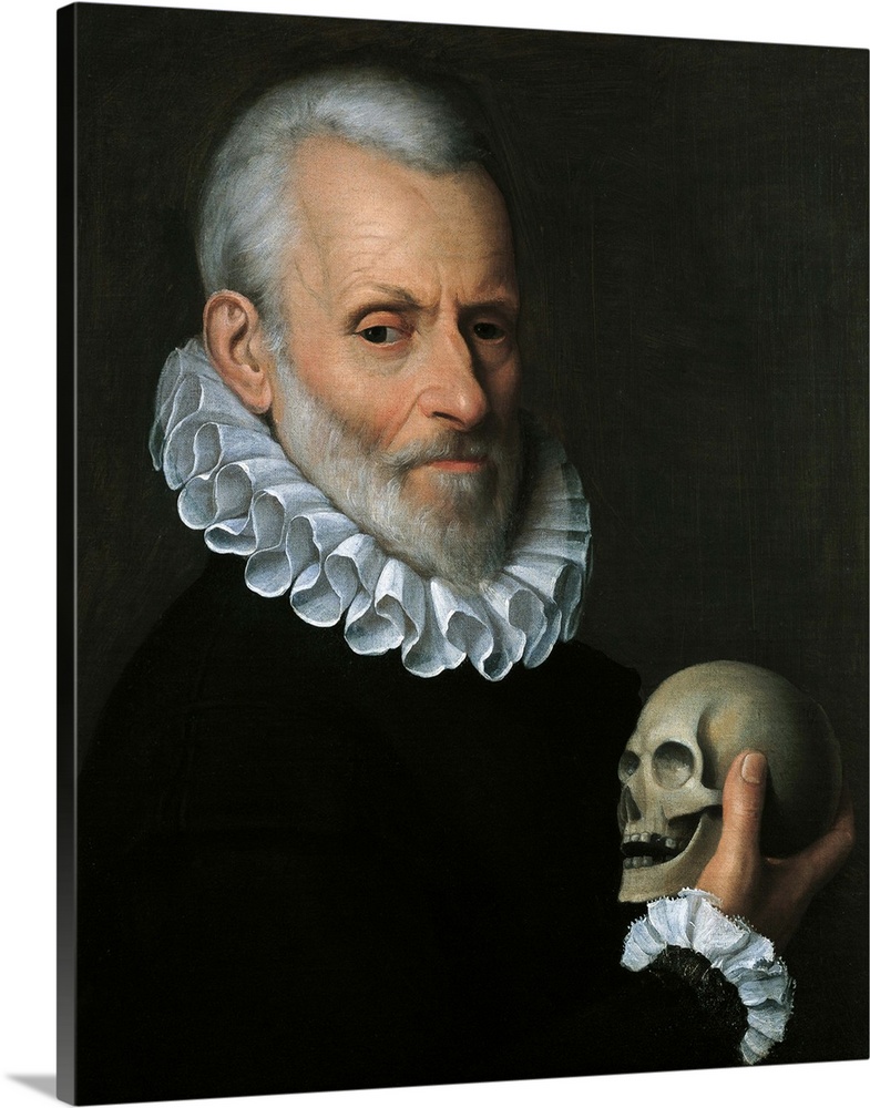 Portrait of a Doctor (probably Ludovico Settala), by Fede Galizia, 1600 - 1610 about, 17th Century, oil on canvas, cm 54 x...
