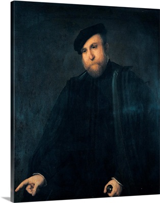 Portrait of a Man, by Lorenzo Lotto, 1543-1545. Brera Art Gallery, Milan, Italy