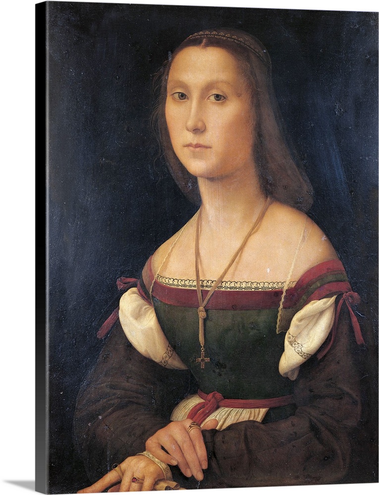 Portrait of a Woman (La Muta), by Raffaello Sanzio, 1507, 16th Century, oil on panel, cm 64 x 48 - Italy, Marche, Pesaro U...