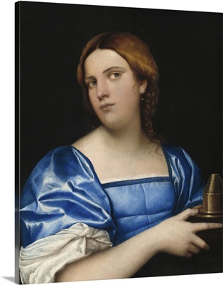 Portrait of a Young Woman as a Wise Virgin, c. 1510, Italian painting