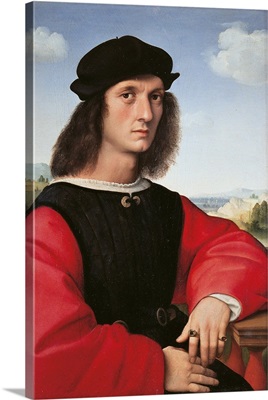 Portrait Of Agnolo Doni, By Raphael, 1505. Palazzo Pitti, Florence, Italy