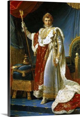 Portrait of Napoleon I in Coronation Robe, 1805, By Francois Gerard