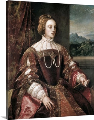 Portrait of the Empress Isabella of Portugal by Tiziano Vecello