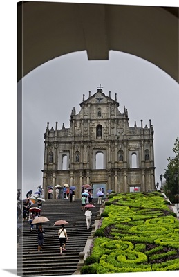 Portuguese Cathedral of St. Paul, 17th c. Macau, China. Photograph ca. 1990