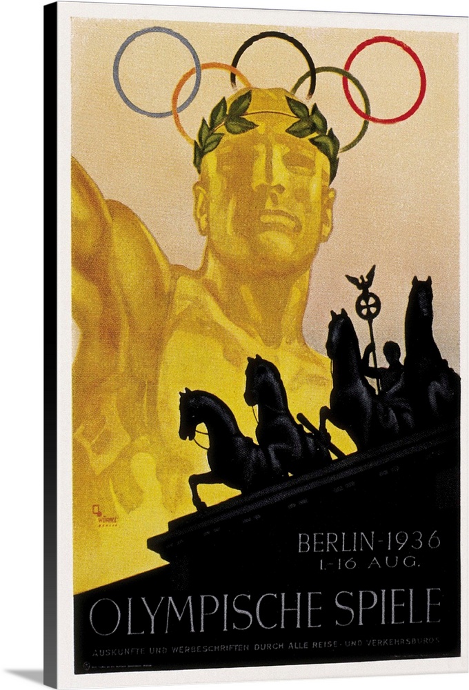 Germany (1936). Berlin Olympic Games poster. -