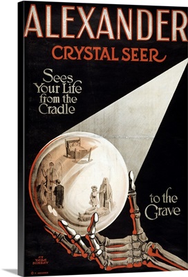 Poster for stage magician and seer Claude Alexander, 1910